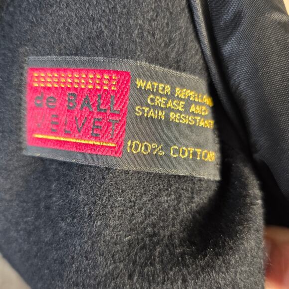 Vintage JOFELD Coat Women's 14 Black Wool Velvet Embellished Collar Long 80s 90s - Picture 8 of 14